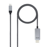 CABLE CONVERSOR USB-C A HDMI USB-C M HDMI M 3M NEGRO NANOCABLE 10.15.5103