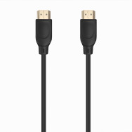 CABLE HDMI V2.0 PREMIUM ALTA VELOCIDAD 4K60HZ AM-AM NEGRO 1.0M AISENS A120-0722
