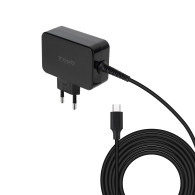 CARGADOR PORTATIL 65W TOOQ GAN USB-C PD NEGRO TQLC-USBCGAN65PD