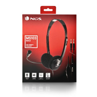 AURICULAR NGS CON MICROFONO MS103MAX NEGRO CVOLUMEN