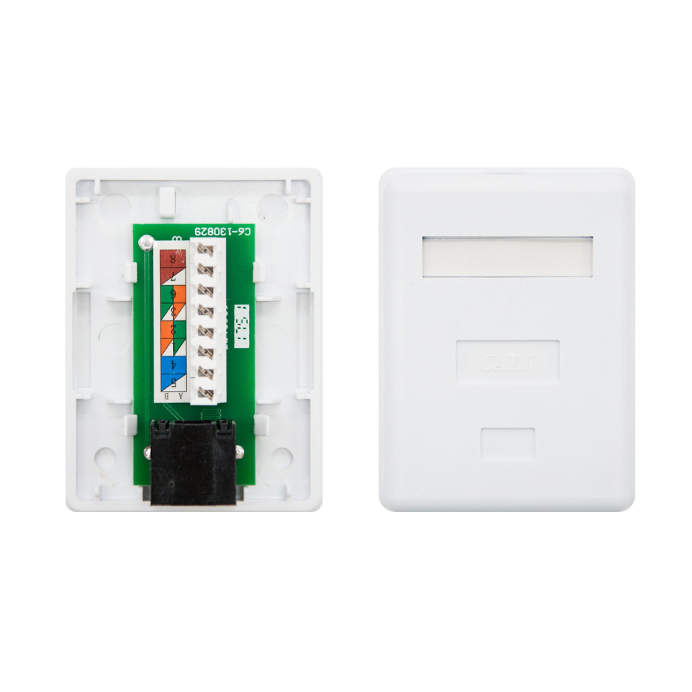 ROSETA DE SUPERFICIE PARA RJ45 CAT.6 UTP 1 TOMA BLANCONANOCABLE 10.21.1501