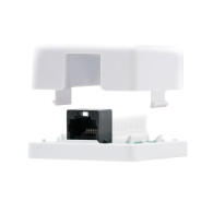 ROSETA DE SUPERFICIE PARA RJ45 CAT.6 UTP 1 TOMA BLANCONANOCABLE 10.21.1501