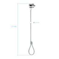 CABLE SEGURIDAD CON LLAVES PARA PORTATILES 1.5M TOOQ TQCLKC0025