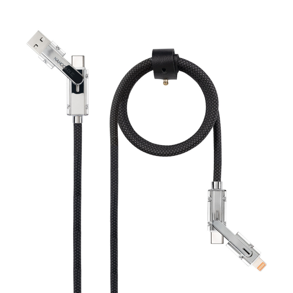 CABLE USB-C+USB-A M - LIGHTNING+USB-C M 2.0 27W 1M NANOCABLE 10.01.2601