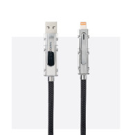 CABLE USB-C+USB-A M - LIGHTNING+USB-C M 2.0 27W 1M NANOCABLE 10.01.2601