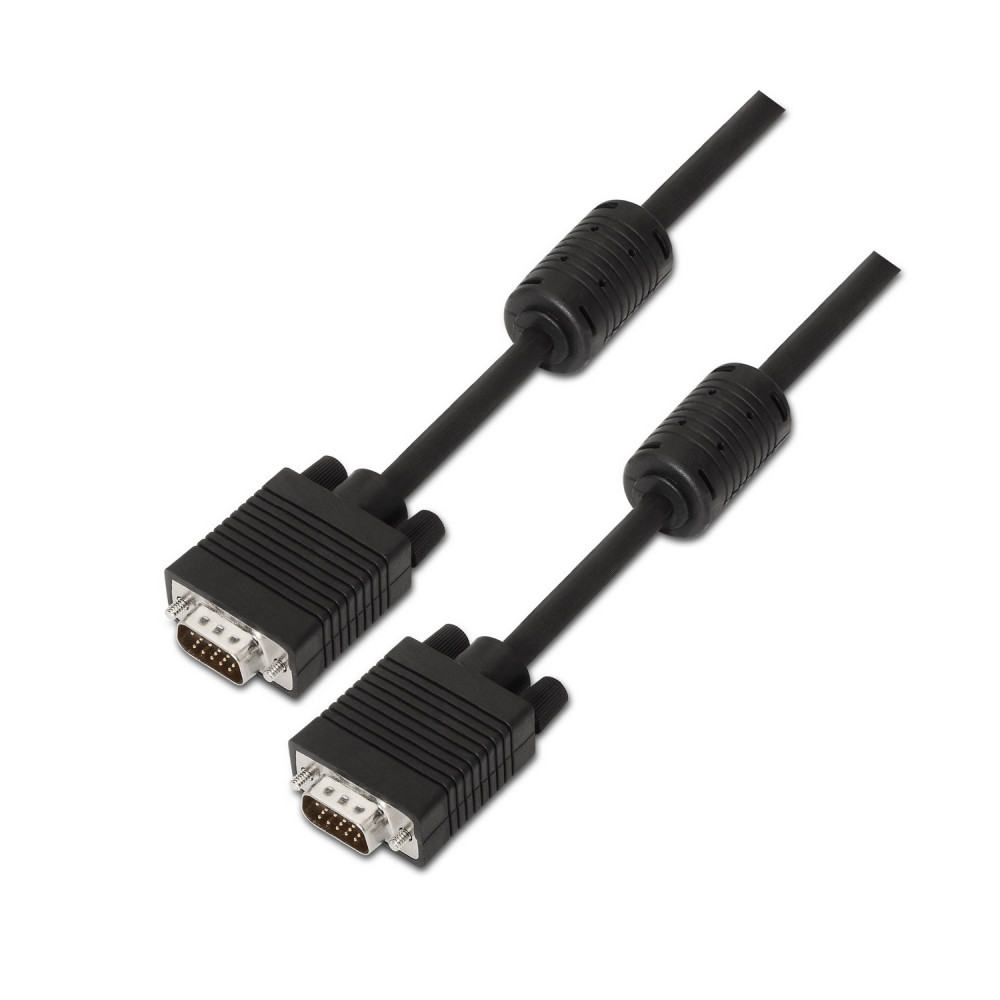 CABLE SVGA FERRITA HDB15M-HDB15M NEGRO 10M AISENS A113-0074