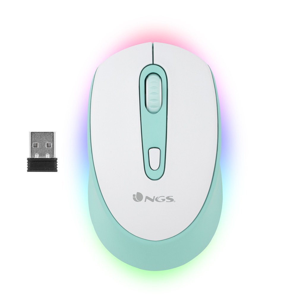 RATON NGS INALAMBRICO MULTIDISPOSITIVO RECARGABLE ILUMINACION LED SMOGMIuc