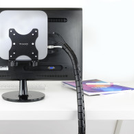 ORGANIZADOR DE CABLES FLEXIBLE 25MM 3 M NEGRO NANOCABLE 10.36.0003-BK