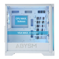 CAJA E-ATX ABYSM GAMING DANUBE MURA BX300 BLANCA ARGB AB812111W