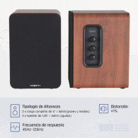 iggual Altavoces 2.0 50W Bluetooth 5.3 Home Studio