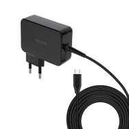 CARGADOR PORTATIL 90W TOOQ GAN USB-C PD NEGRO TQLC-USBCGAN90PDA