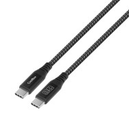 CABLE COOLBOX CARGA RAPIDA DE USB-C A USB C3.2 DE 1.2M 60W ALUMINIO TRENZADO