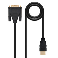 CABLE DVI A HDMI DVI18+1M-HDMI AM 3.0 M NANOCABLE 10.15.0503