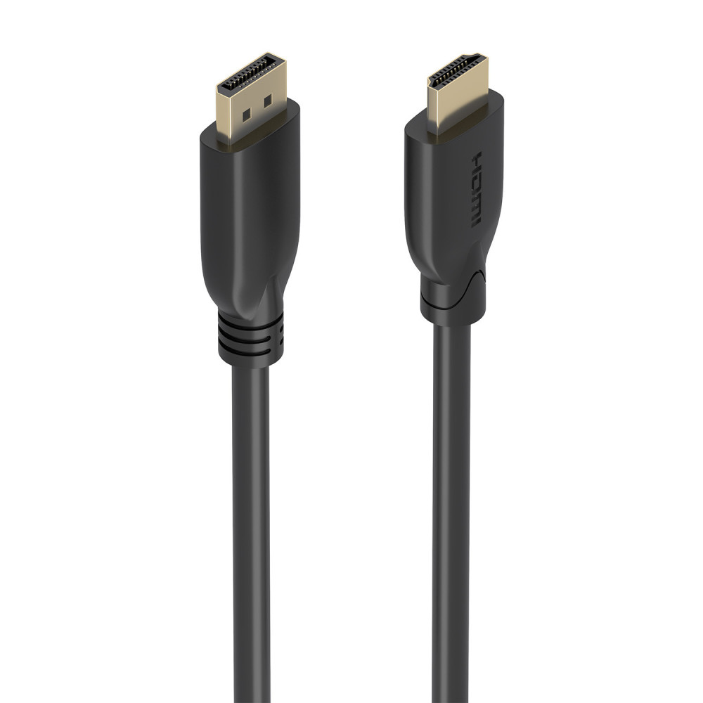 CABLE CONVERSOR DISPLAYPORT A HDMI 4K60HZ DPM-HDMIM NEGRO 5.0M AISENS A125-0920