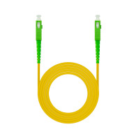 CABLE FIBRA OPTICA SC APC-SC APC MONOMODO LSZH AMARIL.15M NANOCABLE 10.20.0015