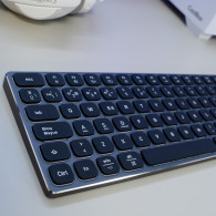 TECLADO COOLBOX INALAMBRICO ILUMINADO B431 RECARGABLE BT5.1 2.4G ALUMINIO NEGRO