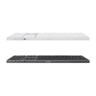 TECLADO COOLBOX INALAMBRICO ILUMINADO B431 RECARGABLE BT5.1 2.4G ALUMINIO NEGRO