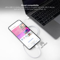 CABLE USB-C 2.0 60W 3A USB-C M-USB-C M 1 M NANOCABLE 10.01.6001-CO