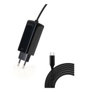 CARGADOR PORTATIL 45W TOOQ GAN USB-C PD CUBICO NEGRO TQLC-USBCGAN45PD-C