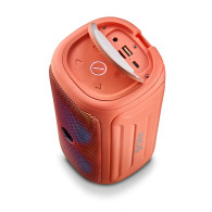 ALTAVOZ NGS ROLLER BEAST BT 5.0 IPX5 RESISTENTE AGUA CORAL LEDuc