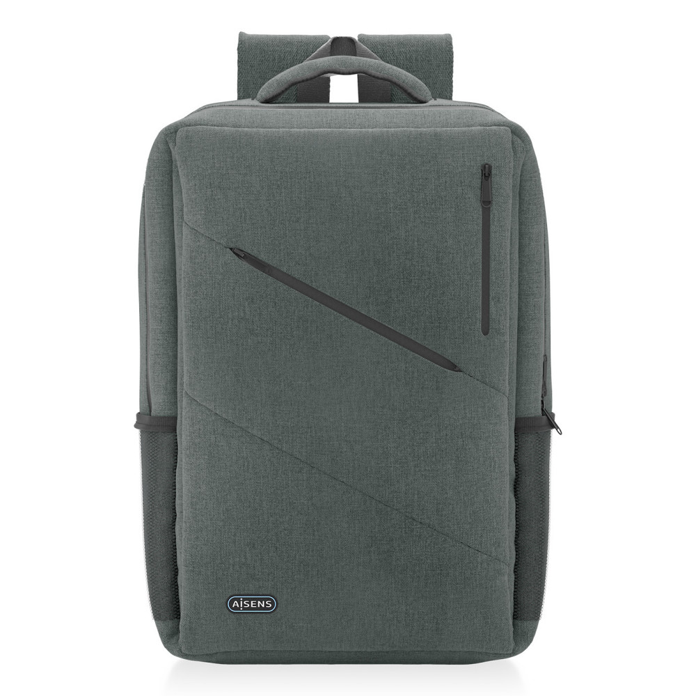BOLSA MOCHILA PORTATIL 15.6 URBANA Y OFICINA GRIS AISENS ASBG-BP085-GR