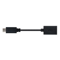 CABLE USB 2.0 3A TIPO USB-CM-AH NEGRO 15CM NANOCABLE 10.01.2400