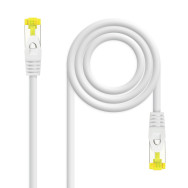 CABLE RED LATIGUILLO RJ45 LSZH CAT.6A SFTP AWG26 BLANCO 3M NANOCABL 10.20.1903-W