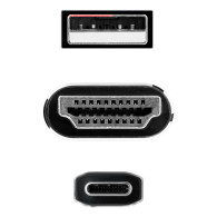 CABLE CONVERSOR HDMI A USB-C HDMI M-USB-C M 1.8 M NANOCABLE 10.15.4354