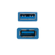 CABLE USB 3.0 TIPO AM-AH AZUL 1.0 M NANOCABLE 10.01.0901-BL