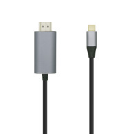CABLE CONVERSOR USB-C MACHO A HDMI 4K 60HZ MACHO NEGRO 0.8M AISENS A109-0392