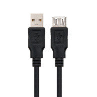 CABLE USB 2.0 TIPO AM-AH NEGRO 1.0 M NANOCABLE 10.01.0202-BK