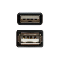 CABLE USB 2.0 TIPO AM-AH NEGRO 1.0 M NANOCABLE 10.01.0202-BK