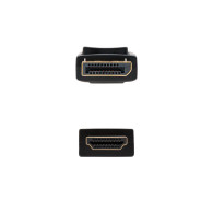 CABLE CONVERSOR DP A HDMI DPM - HDMIM NEGRO 5.0 M NANOCABLE 10.15.4305