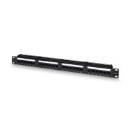 PANEL DE PARCHEO 24 PUERTOS RJ45 CAT.6 UTP 19 1U DUAL IDC AISENS A141-0509