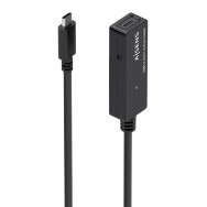 CABLE USB 3.2 Gen1x1 CON AMPLIFICADOR USB-CM-CH NEGRO 5.0M AISENS A107-0869