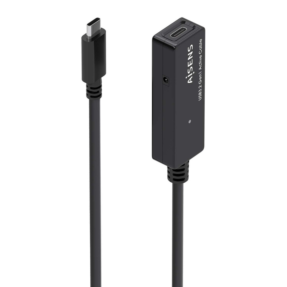 CABLE USB 3.2 Gen1x1 CON AMPLIFICADOR USB-CM-CH NEGRO 5.0M AISENS A107-0869