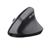 RATON TRUST VERTICAL BAYO II INALAMBRICO ERGONOMICO USB NEGRO 25145
