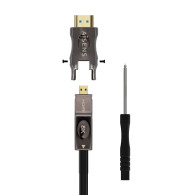 CABLE HDMI V2.1 AOC DESMONTABLE 8K 4K 4 4 4 AM-DM-AM NEGRO 15M AISENS A153-0644