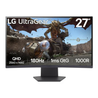 MONITOR GAMING 27" CURVO LG ULTRAGEAR 27GS60QC-B QHD 1MS 180HZ VA NEGRO