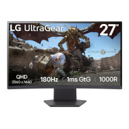 MONITOR GAMING 27" CURVO LG ULTRAGEAR 27GS60QC-B QHD 1MS 180HZ VA NEGRO