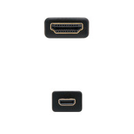 CABLE MICRO HDMI V1.4 ALTA VELOCIDAD HEC AM-DM 0.8 M NANOCABLE 10.15.3501