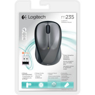 RATON LOGITECH INALAMBRICO M235 NEGRO GRIS USB INAL 910-002201