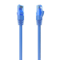 CABLE RED LATIGUILLO RJ45 CAT.6 UTP AWG26 CCA AZUL 3.0M AISENS A135-0802