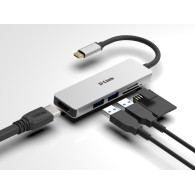 HUB USB-C D-LINK 3 EN 1 (HDMI 2USB 3.1) DUB-M530