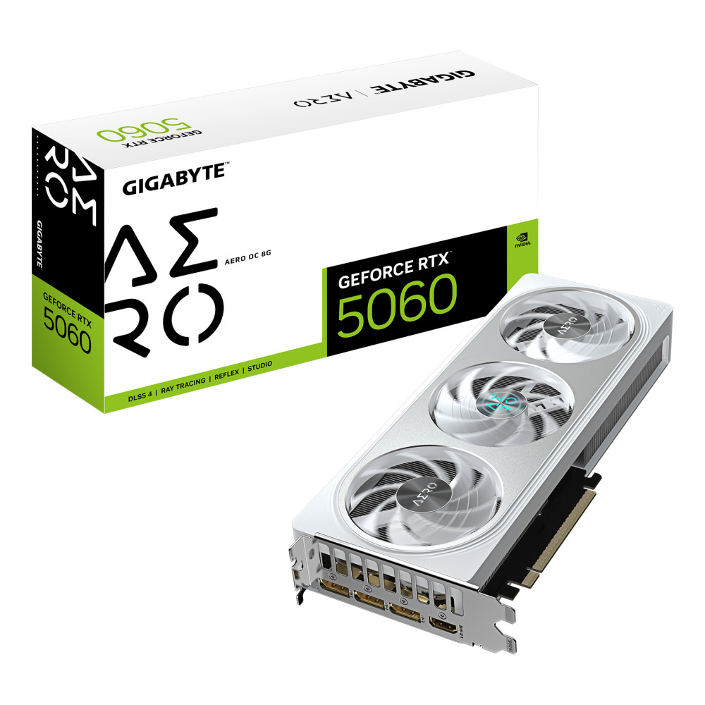 TARJETA GRAFICA GIGABYTE RTX5060 AERO OC 8GB GDDR7