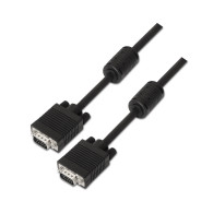 CABLE SVGA FERRITA HDB15M-HDB15M NEGRO 1.8M AISENS A113-0071