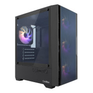 CAJA MICRO-ATX COOLBOC GAMING GM220 FUSION NEGRA MESH USB-C 3.2 SIN FTE+ 4 VENT