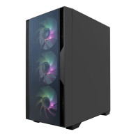 CAJA MICRO-ATX COOLBOC GAMING GM220 FUSION NEGRA MESH USB-C 3.2 SIN FTE+ 4 VENT