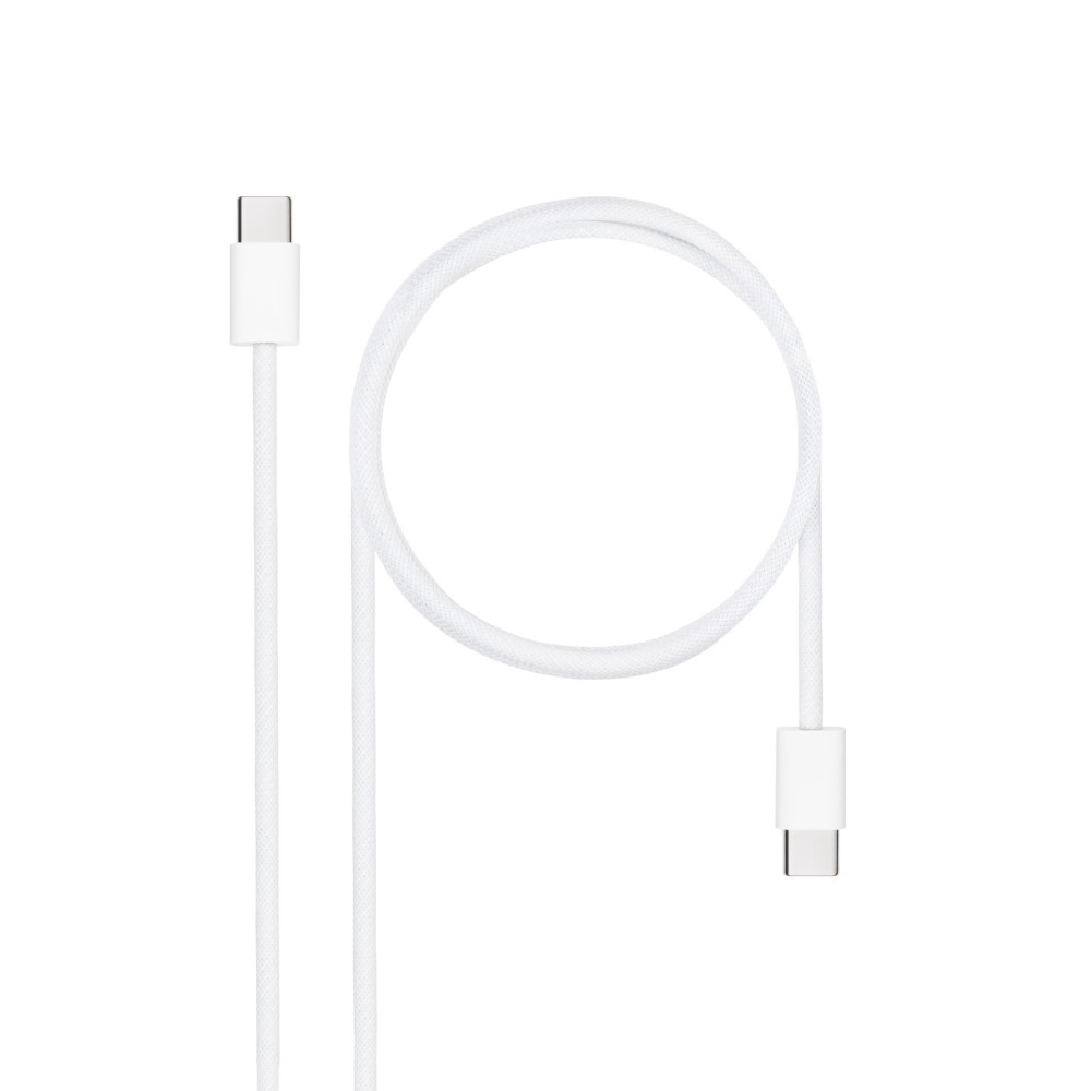CABLE USB-C 2.0 60W 3A USB-C M-USB-C M 2 M NANOCABLE 10.01.6002-CO