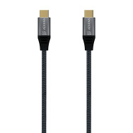 CABLE USB 3.2 GEN2x2 20GBPS 100W E-MARK USB-CM-USB-CM GRIS 1.5M AISENS A107-0672